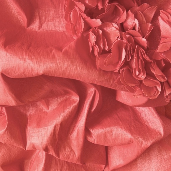 Elegant Strapless Coral Dress NWOT - Picture 5 of 7